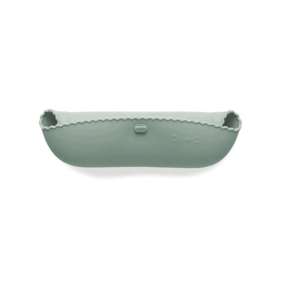 Green Waterproof Silicone Baby Bib - Picture 2 of 2